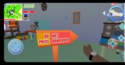 "Do Press. Not Dangerous." vs "Do Not Press. Dangerous."